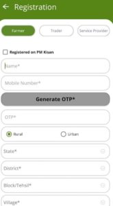 kisan rath app registration