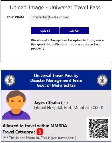 travel pass online application form