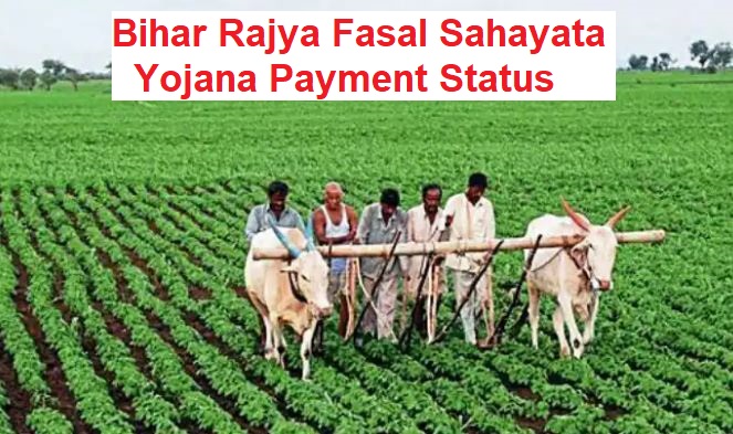 bihar rajya fasal sahayata yojana status