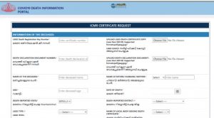 covid death certificate registration