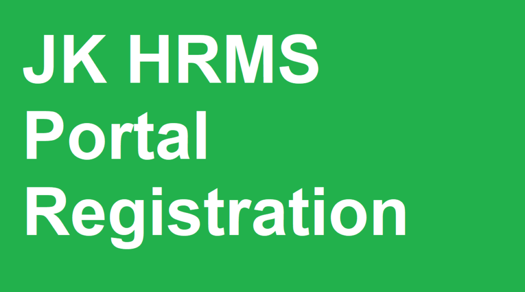 jk hrms registration login Cdlu.in