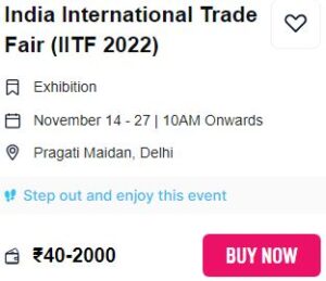 online ticket for trade fair 