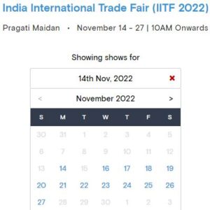 trade fair delhi tickets