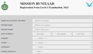 buniyaad registration 2023